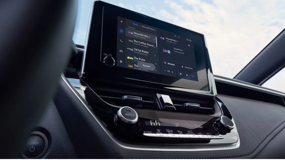 2025 Toyota corolla interior