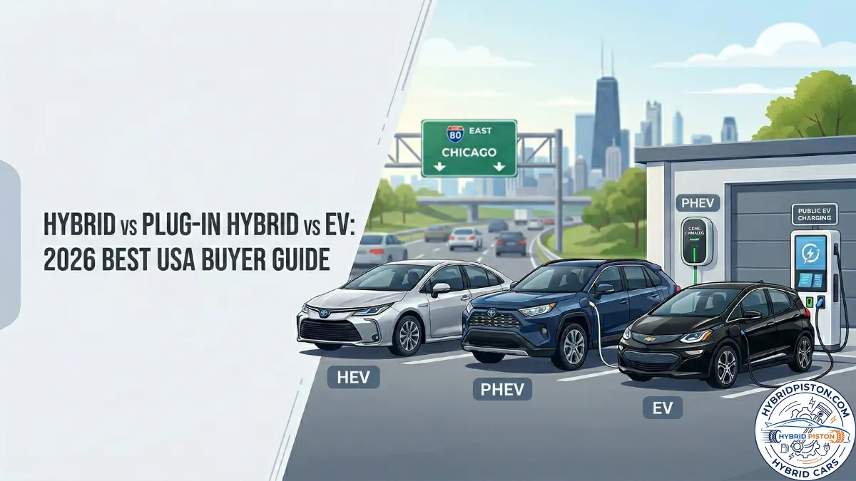 hybrid vs plug-in hybrid vs EV